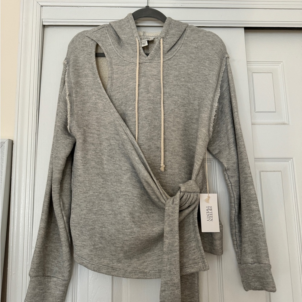 Fifteen Twenty Gray Wrap Sweater